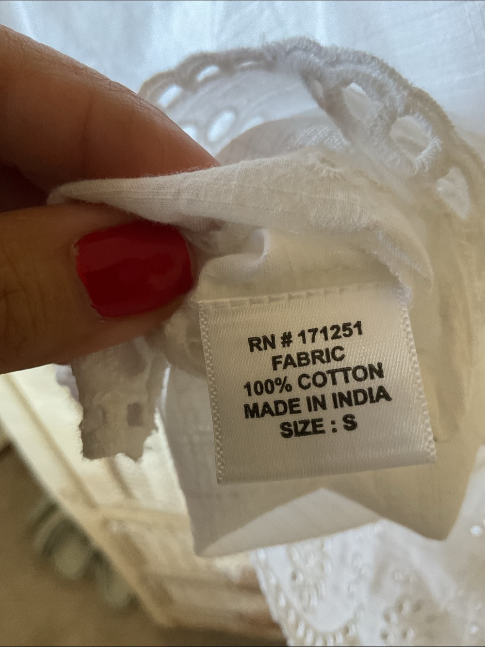 Jennifer & Grace eyelet peasant top NWOT - Picture 8 of 9